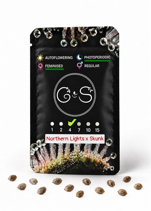 Семена конопли  Northern Lights x Skunk feminised Ganja Seeds